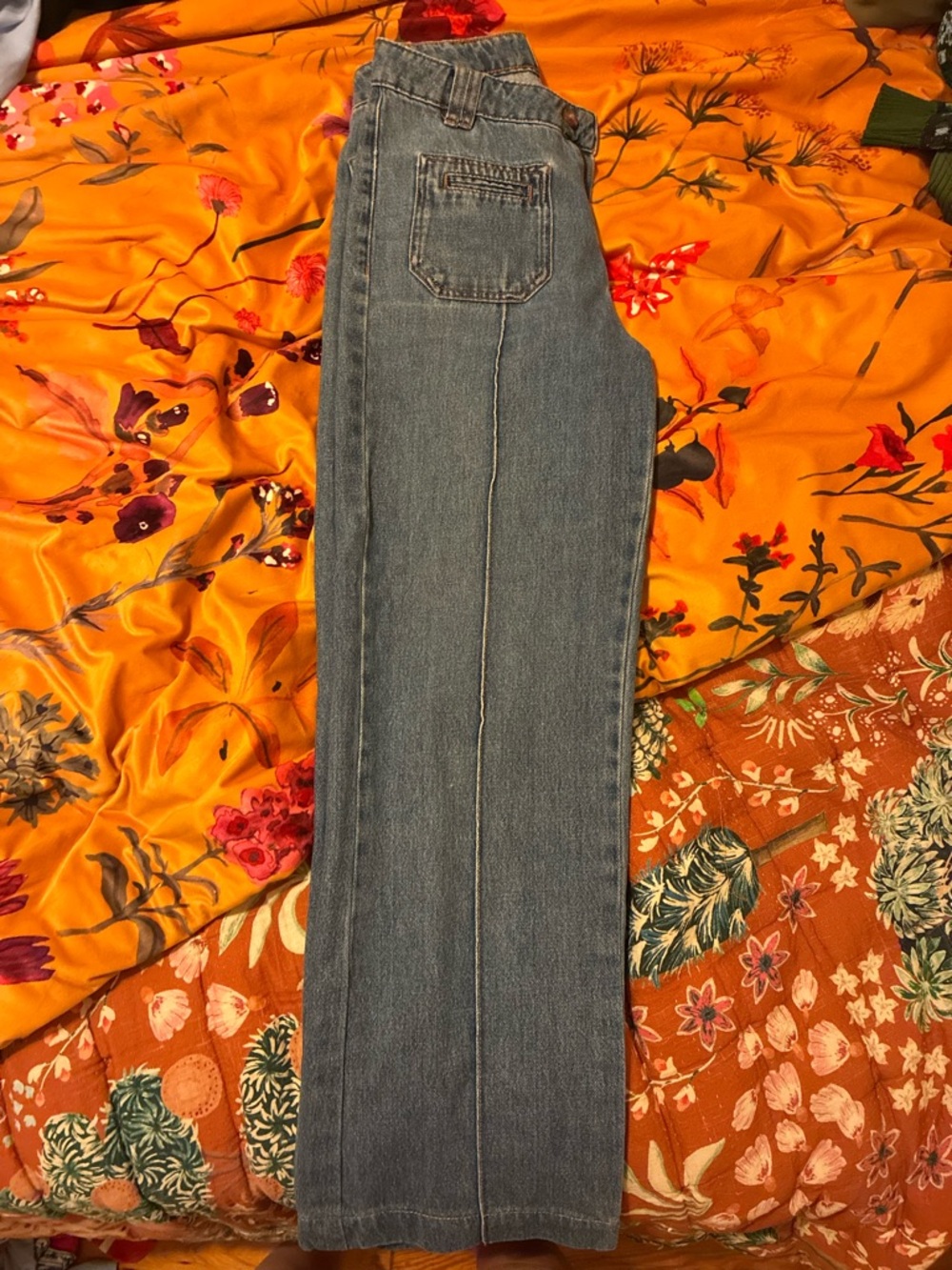 Sezane Classic Women's Blue Straight-Leg Jeans
